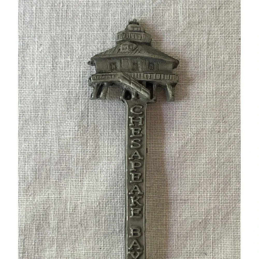 Vintage Chesapeake Bay‎ Pewter Collector's Souvenir Spoon
